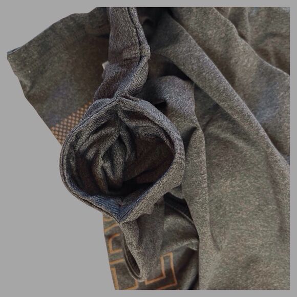 Reebok Womens Small 7/8 Length Leggings High Rise Charcoal Heather Logo - Picture 7 of 9